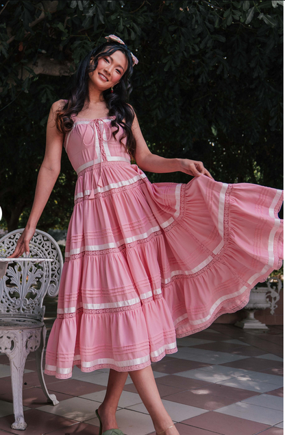 JessaKae Delores Dress - Pink Maiden