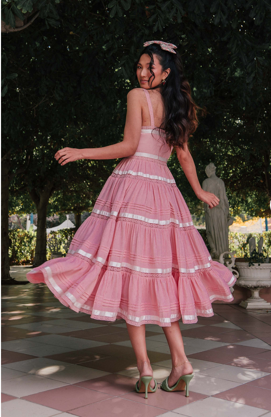 JessaKae Delores Dress - Pink Maiden