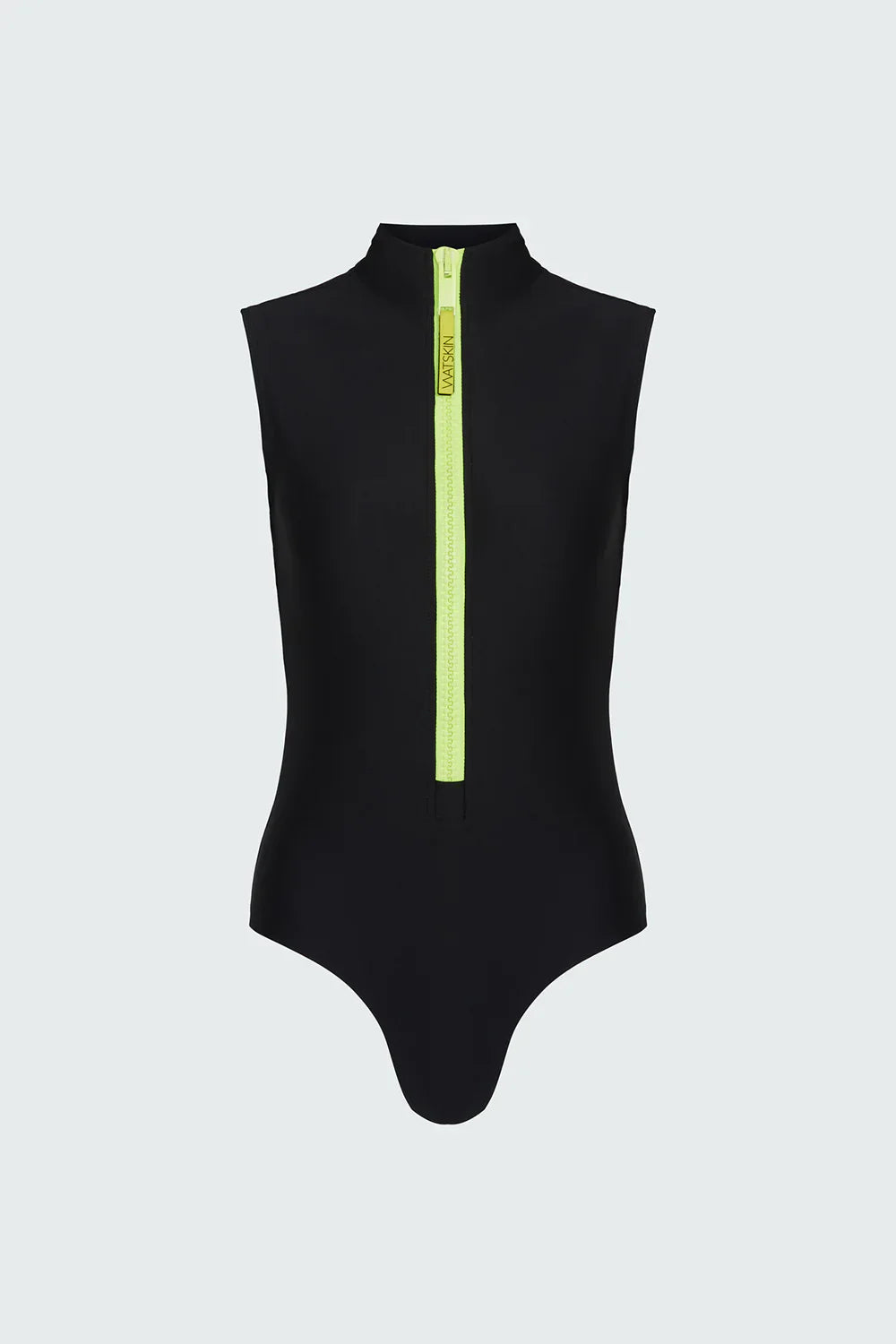 Watskin Sunwear Carly S/L Bodysuit in Black