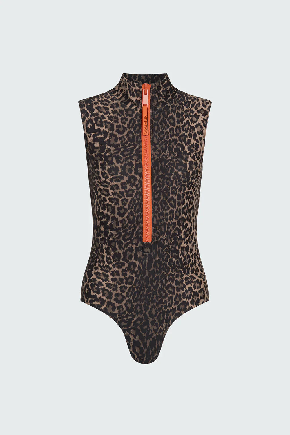Watskin Sunwear Carly S/L Bodysuit in Leopard