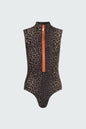 Watskin Sunwear Carly S/L Bodysuit in Leopard