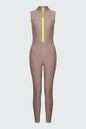 Watskin Sunwear Chloe Sleeveless Catsuit in Taupe