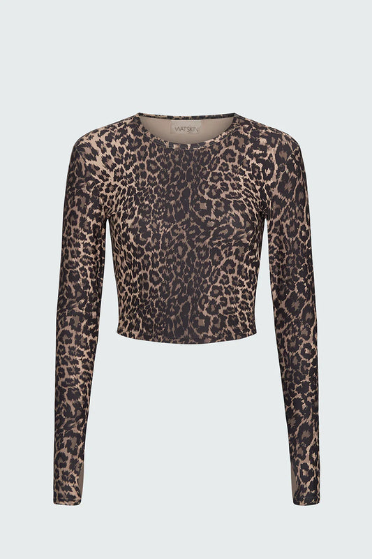 Watskin Sunwear Clara Tee in Leopard