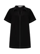 The Handloom Mae Popover Mini Dress