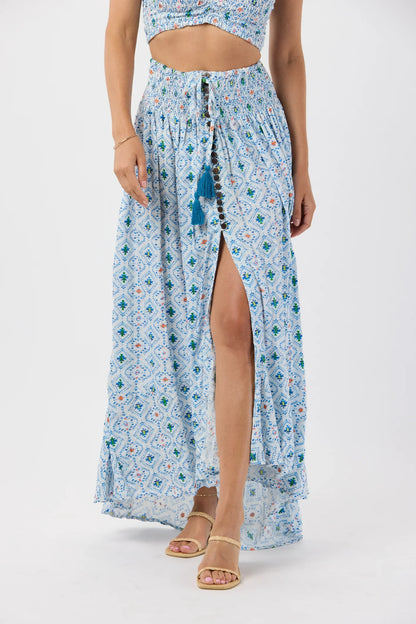 Tiare Hawaii Dakota Skirt Naturals - Sedona Blue