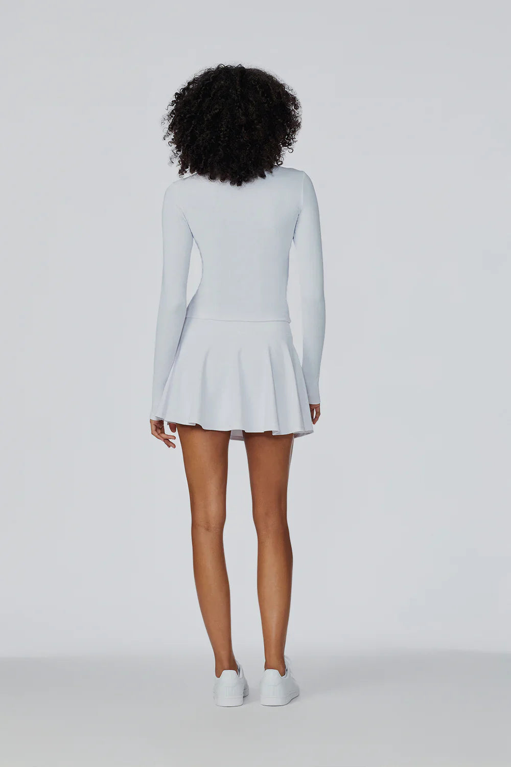 Watskin Sunwear Mia Ribbed 1/2 Zip Pullover in White