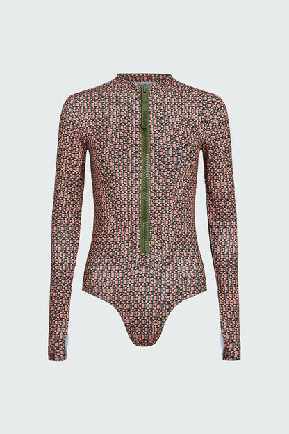 Watskin Sunwear Ella Bodysuit in Geo Print