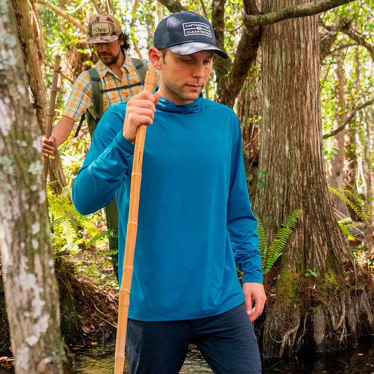 Orvis Men's Sun Defense Hoodie - PACIFIC BLUE