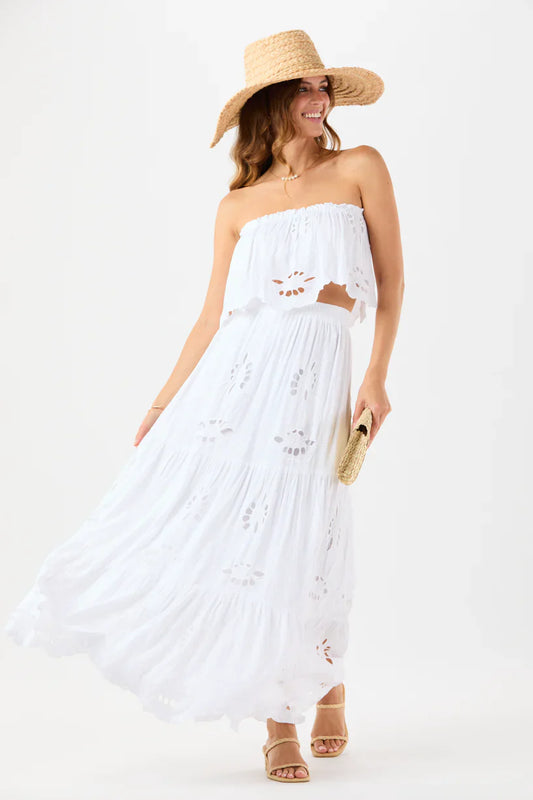 Tiare Hawaii Heliconia Skirt - White