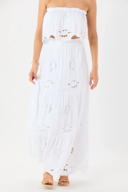 Tiare Hawaii Heliconia Skirt - White