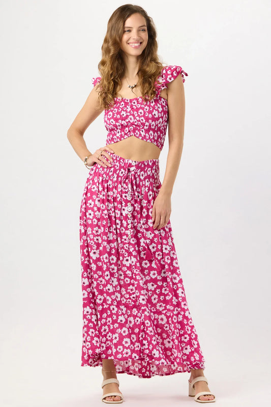 Tiare Hawaii Hollie Crop Top - Bali Isle Berry