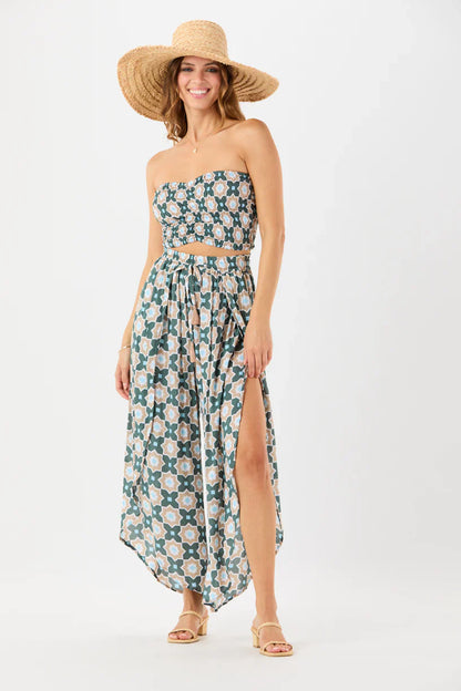 Tiare Hawaii Hollie Crop Top Sleeveless - Casablanca Moss Sand