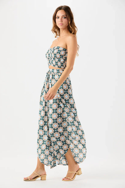 Tiare Hawaii Hollie Crop Top Sleeveless - Casablanca Moss Sand