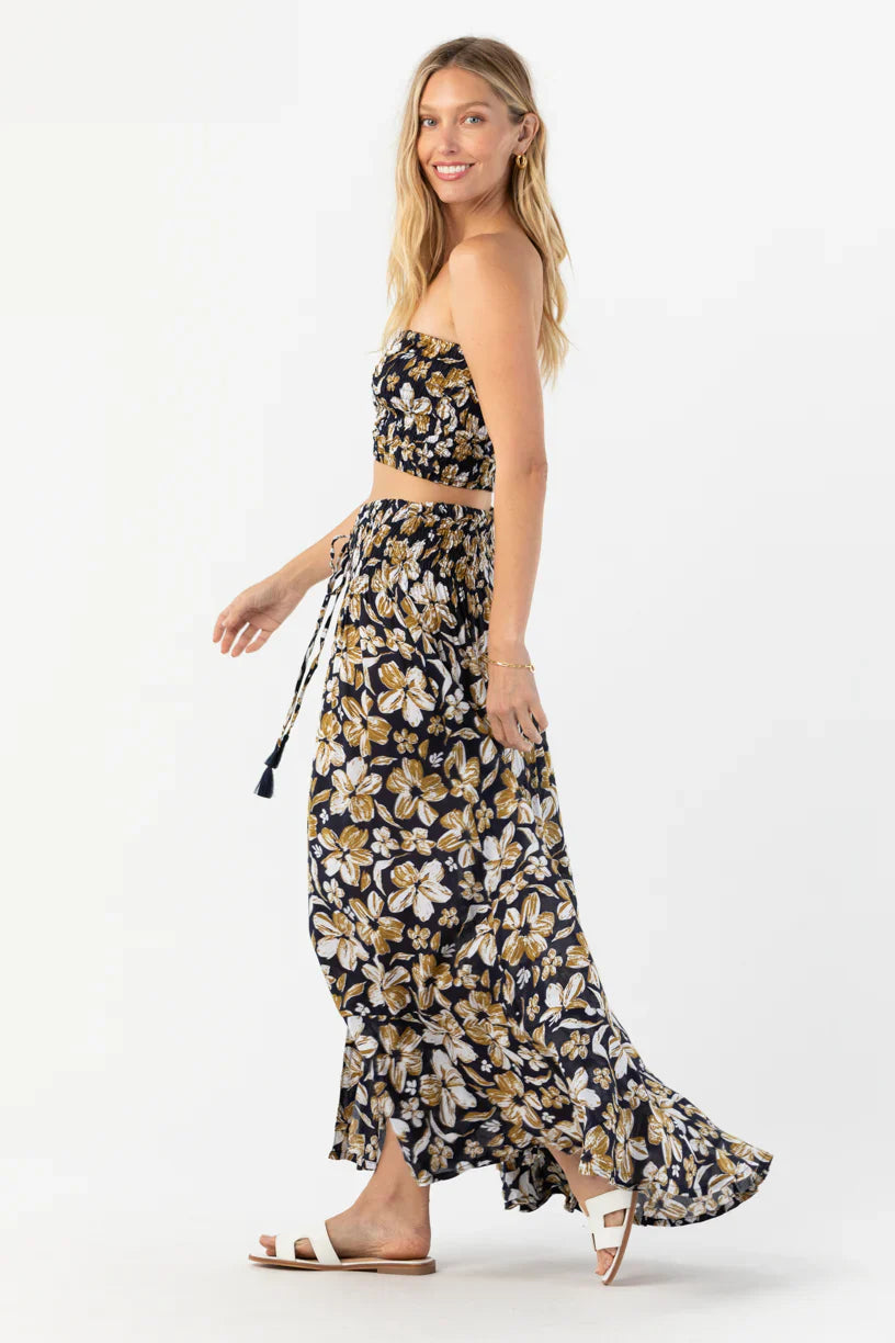 Tiare Hawaii Hollie Crop Top Sleeveless - Lihue Black