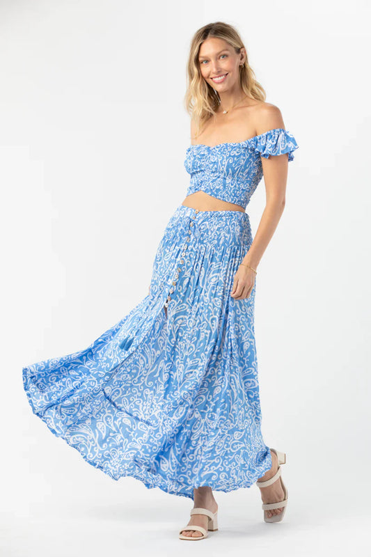 Tiare Hawaii Hollie Crop Top - Sky Sun