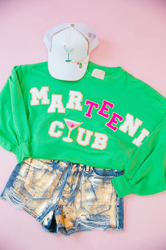 Judith March MARTEENI CLUB GREEN PULLOVER