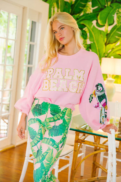 Judith March PALM BEACH PINK PULLOVER