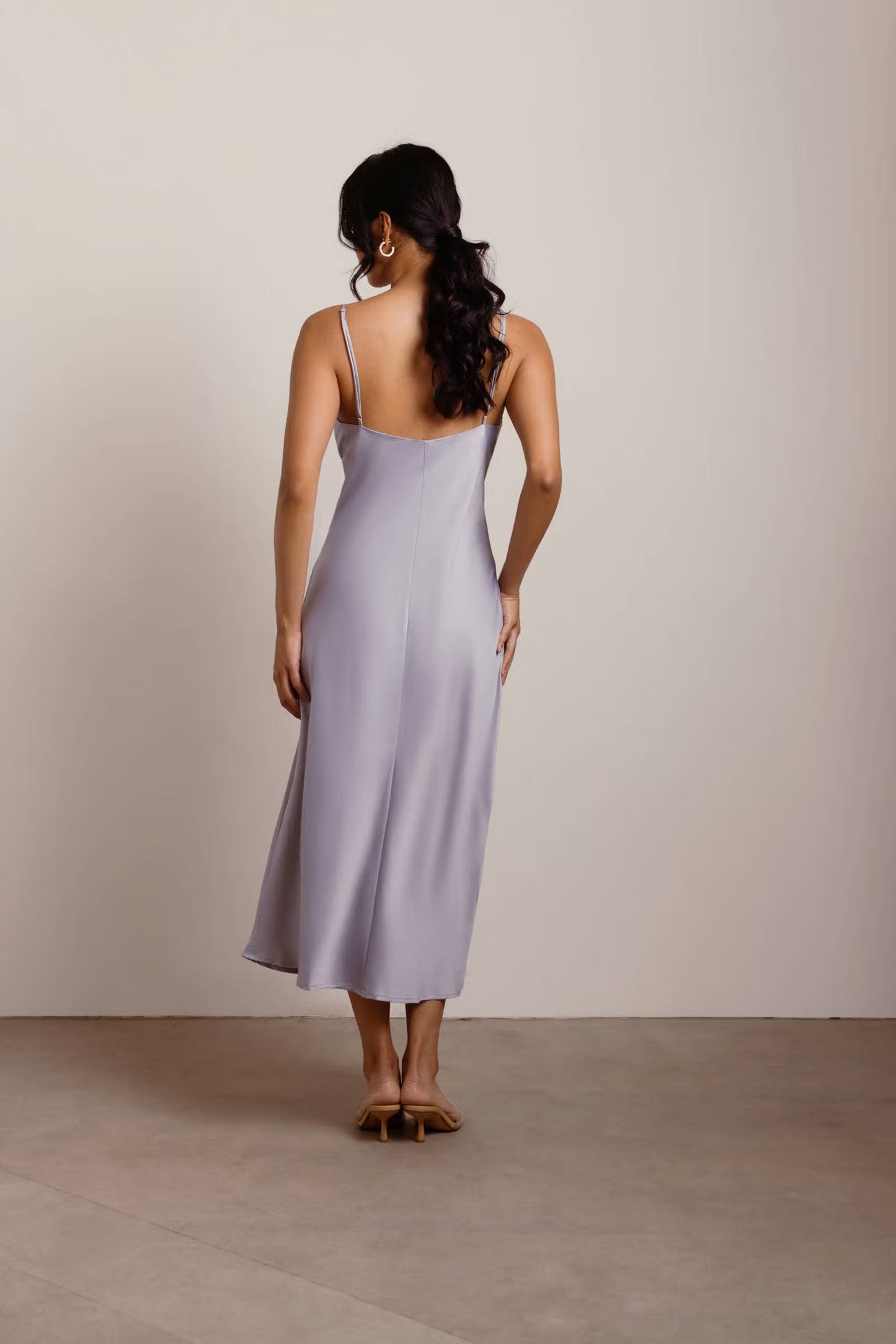 Tobi Show Up Satin Cami Midi Dress