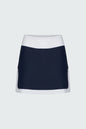 Watskin Sunwear Jojo Tennis Skirt in Navy and White