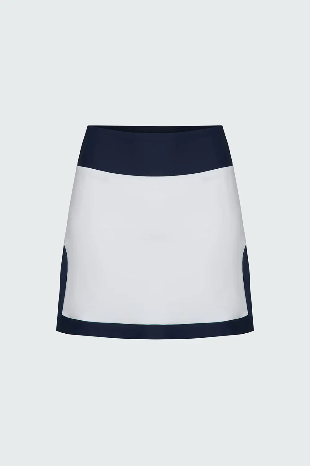 Watskin Sunwear Jojo Tennis Skirt in White and Navy