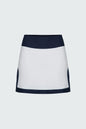Watskin Sunwear Jojo Tennis Skirt in White and Navy