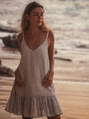 The Handloom Liv Mini Ruffle Dress