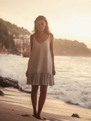 The Handloom Liv Mini Ruffle Dress