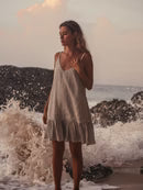 The Handloom Liv Mini Ruffle Dress