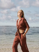 The Handloom Lucid Flow Tie Pants