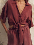 The Handloom Lucid Tie Shirt