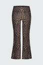 Watskin Sunwear Luna Crop Flare Pant in Leopard