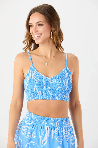 Tiare Hawaii Minnow Top - Seashells Sky
