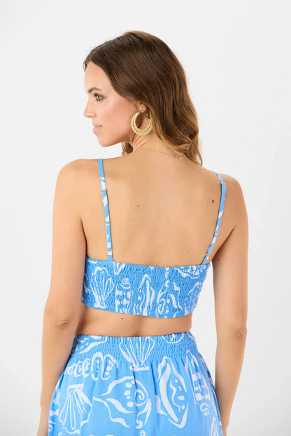 Tiare Hawaii Minnow Top - Seashells Sky
