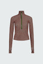 Watskin Sunwear Mia 1/2 Zip Pullover in Geo Print