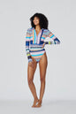 Watskin Sunwear Belle Bikini Bottom in Variegated Stripe