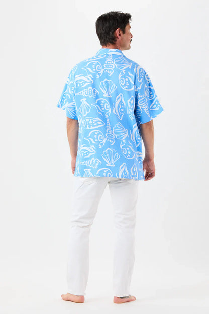 Tiare Hawaii Nautilus Shirt - Seashells Sky