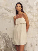 The Handloom Puglia Stripes Mini Dress