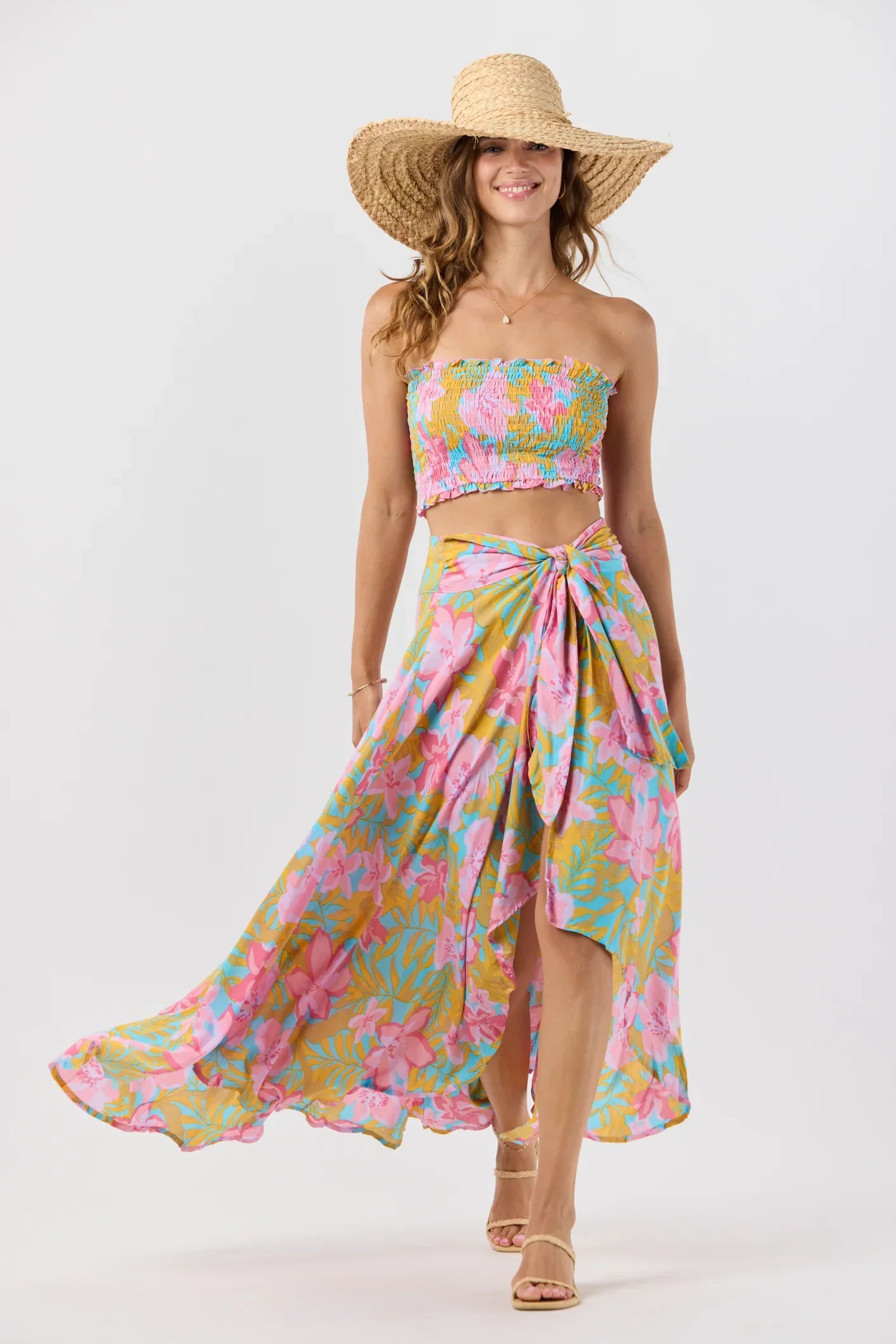 Tiare Hawaii Ruffle Top - Honduras Turquoise