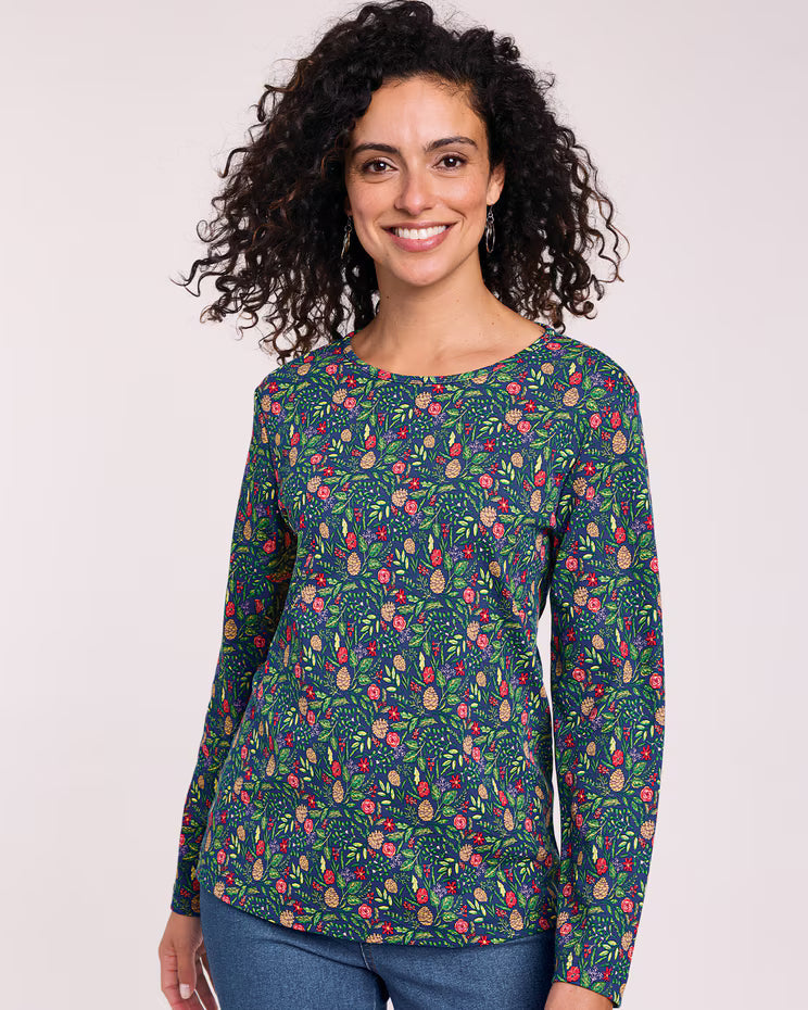 BLAIR Women's Tops Essential Knit Long Sleeve Tee 2 (Petite) - x5