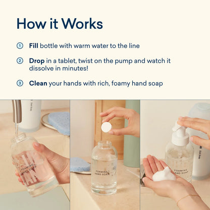 Blueland Hand Soap Starter Set - 3 Tablets - Slate (x2)