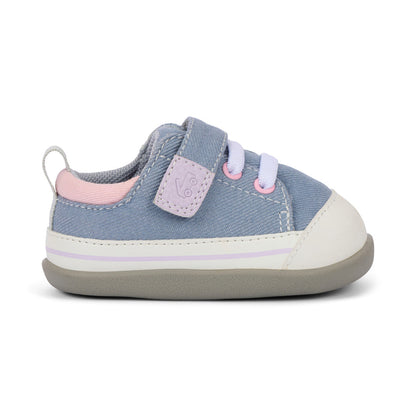 See Kai Run Stevie Mini (First Walker) Gray Denim