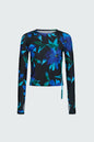 Watskin Sunwear Sasha Tee in Midnight Floral