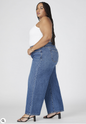 ELOQUII Women's The Yvette Rigid Wide Jean