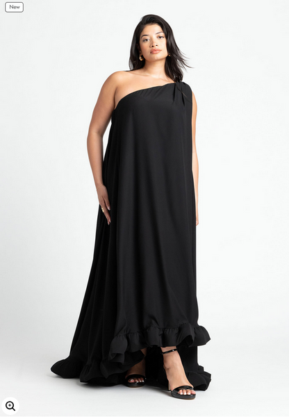 ELOQUII Women's Dramatic Ruffle Gown