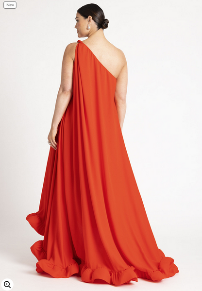 ELOQUII Women's Dramatic Ruffle Gown
