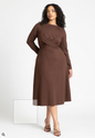 ELOQUII Women's Ponte Twist Detail Dress