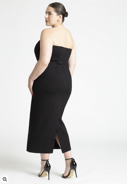 ELOQUII Women's Corset Column Dress
