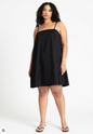 ELOQUII Women's Relaxed Square Neck Mini Dress