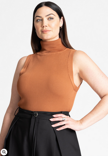 ELOQUII Women's Turtleneck Layering Sweater