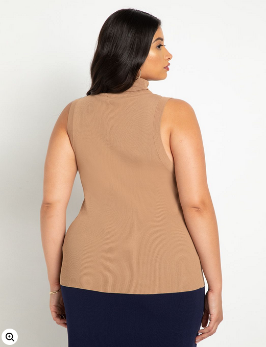 ELOQUII Women's Turtleneck Layering Sweater